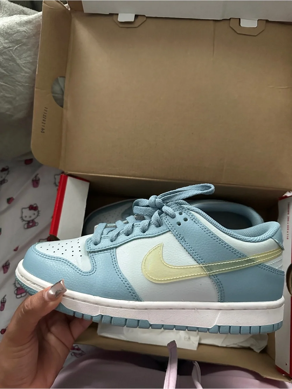 Nike Dunk low “Aura clear/ blue”
